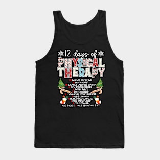 12 days of Physical Therapist Christmas Tank Top